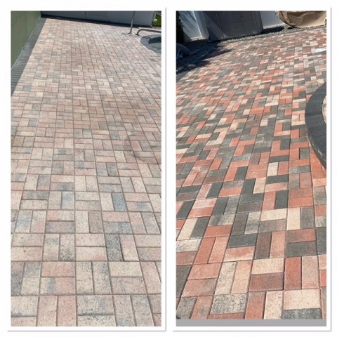 paver paint before and after